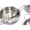Insten Metal Pots & Pans Kitchen Cookware Playset, Pretend Food Cooking Toys For Children & Kids