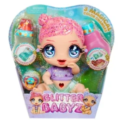 Glitter Babyz Marina Finley With 3 Magical Color Changes Baby Doll - Pink Glitter Hair -Best Toys Store GUEST f505eb67 97c6 48c5 bf73 de20b89c854f