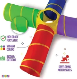 4-Way Play Tunnel For Kids To Crawl Through 8 Feet Foldable Into A Carrying Bag - Play22USA -Best Toys Store GUEST f5cb1425 d93e 4d17 8876 ea4525270beb