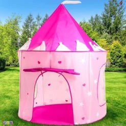 Play Tent Princess Pink Castle Glowing In The Dark Stars - Portable Kids Play Tent Fordable Into A Carrying Bag For Outdoor And Indoor Use - Play22usa -Best Toys Store GUEST f773dfa3 85b5 4dbb bda2 a5c6a4ab361f