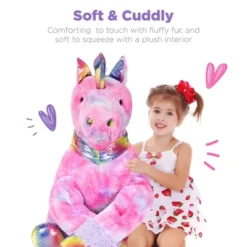 Best Choice Products 52in Kids Extra Large Plush Unicorn, Life-Size Stuffed Animal Toy W/ Rainbow Details -Best Toys Store GUEST fd090c21 96f8 44b2 8e18 e29fa8ae36a1