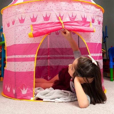 Ningbo Zhongying Leisure Products Pink Fantasy Castle Play Tent | 54 X 41 Inches 4 Ningbo Zhongying Leisure Products Pink Fantasy Castle Play Tent | 54 X 41 Inches - Image 2